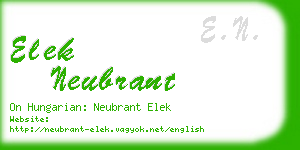 elek neubrant business card